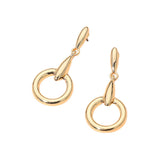 Modern Circle Drop Earrings