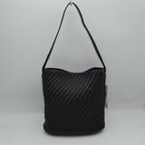 Woven Bucket Hobo Bag with Wide Shoulder Strap