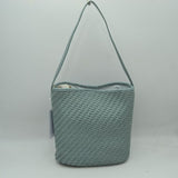 Woven Bucket Hobo Bag with Wide Shoulder Strap