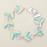 Mermaid Tail Charm Link Magnetic Bracelet