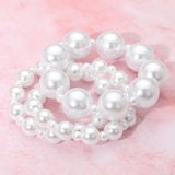 3PCS - Pearl Stretch Multi Layered Bracelets