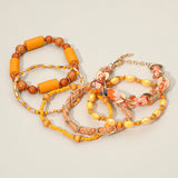 6PCS - Boho Beaded Multi Layered Bracelets