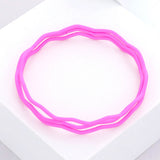 3PCS - Zigzag Chevron Wavy Bangle Bracelets