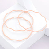 3PCS - Zigzag Chevron Wavy Bangle Bracelets