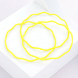 3PCS - Zigzag Chevron Wavy Bangle Bracelets