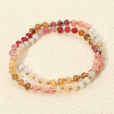 2PCS - Faceted Beaded Stretch Multi Layered Bracelets