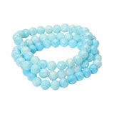 3PCS - Faceted Beaded Stretch Multi Layered Bracelets
