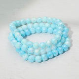3PCS - Faceted Beaded Stretch Multi Layered Bracelets