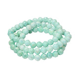 3PCS - Faceted Beaded Stretch Multi Layered Bracelets