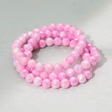 3PCS - Faceted Beaded Stretch Multi Layered Bracelets