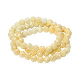 3PCS - Faceted Beaded Stretch Multi Layered Bracelets