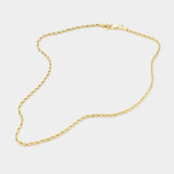 18 INCH, 3mm Stainless Steel Rope Chain Necklace