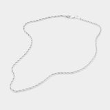 18 INCH, 3mm Stainless Steel Rope Chain Necklace