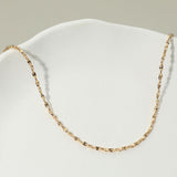 Gold Dipped Twisted Chain Necklace