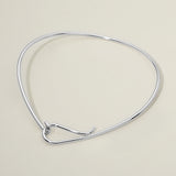 Minimalist Metal Hook Necklace