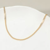 18K Gold Filled Curb Chain Necklace