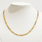 Gold Dipped Square Link Chain Necklace