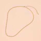 18K Gold Dipped Minimalist Beaded Chain Necklace