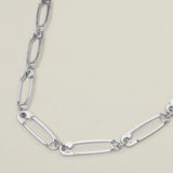 Safety Pin Link Chain Necklace