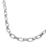 14K Gold Plated Rope Link Chunky Chain Necklace