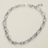 14K Gold Plated Rope Link Chunky Chain Necklace