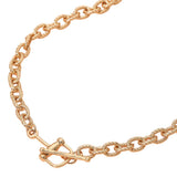Twisted Link Toggle Chunk Chain Necklace