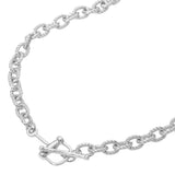 Twisted Link Toggle Chunk Chain Necklace