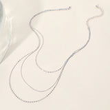 Secret Box_Triple Layered Metal Necklace