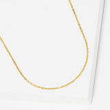 Gold Dipped Metal Chain Necklace