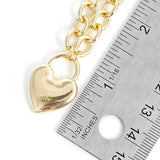 Metal Heart Lock Pendant Necklace