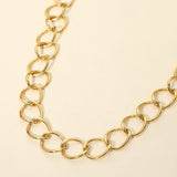 Stainless Steel Chunk Link Chain Necklace