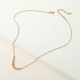 Stainless Steel Beaded Snake Chain Necklace