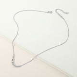 Stainless Steel Beaded Snake Chain Necklace