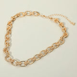 Bubble Floral Link Chain Necklace