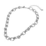 Bubble Floral Link Chain Necklace