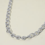 Bubble Floral Link Chain Necklace