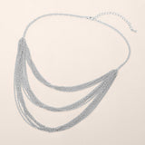 Cascading Multi Layered Statement Necklace
