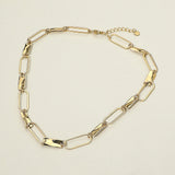Chunky Paperclip Stainless Steel Link Necklace