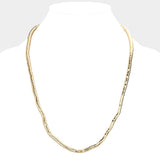 18Inch Gooseneck Metal Necklace
