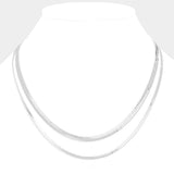 2PCS - Metal Snake Chain Necklaces