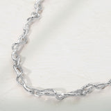Metal Twisted Irregular Chain Necklace