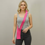 Long Ribbed Knit Stretch Phone Pouch Phone Holder