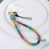 Bling Studded Phone Strap Keychain Bag Charm