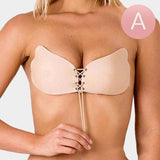 A Strapless Adhesive Corset Push Bra
