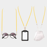 Suede Mask Chain / Glasses Chain / I.D Holder Necklace
