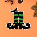 Halloween Witch Legs Iron On Patch