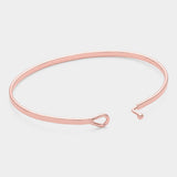 "OMG" Thin Brass Metal Hook Bracelet