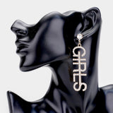Girls Crystal Drop Earrings