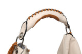 Women hobo Bag Contrast Woven Handle