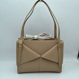 Geometric Envelope Flap Multi-Compartment Tote Bag with Long Shoulder Straps